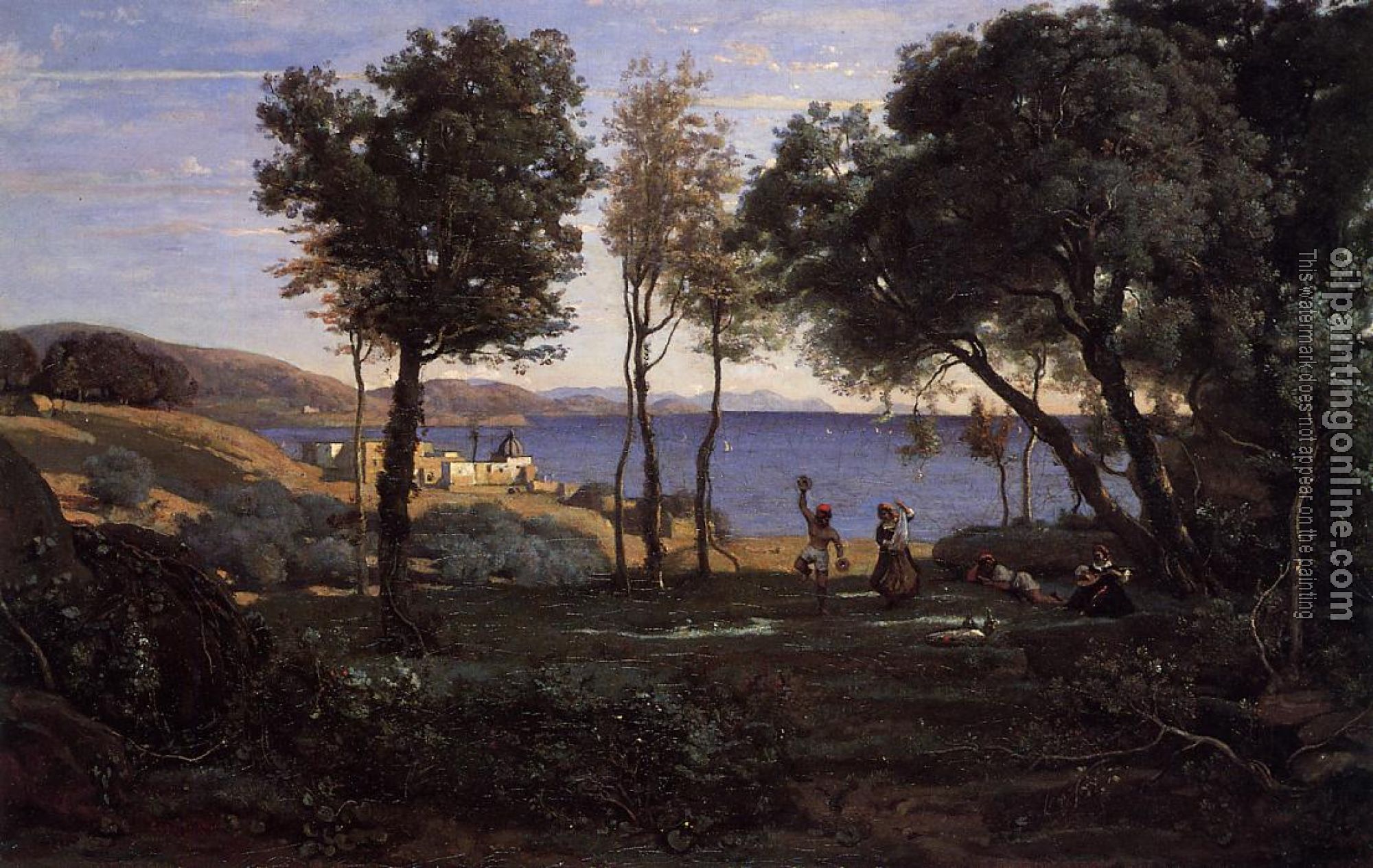 Corot, Jean-Baptiste-Camille - View near Naples